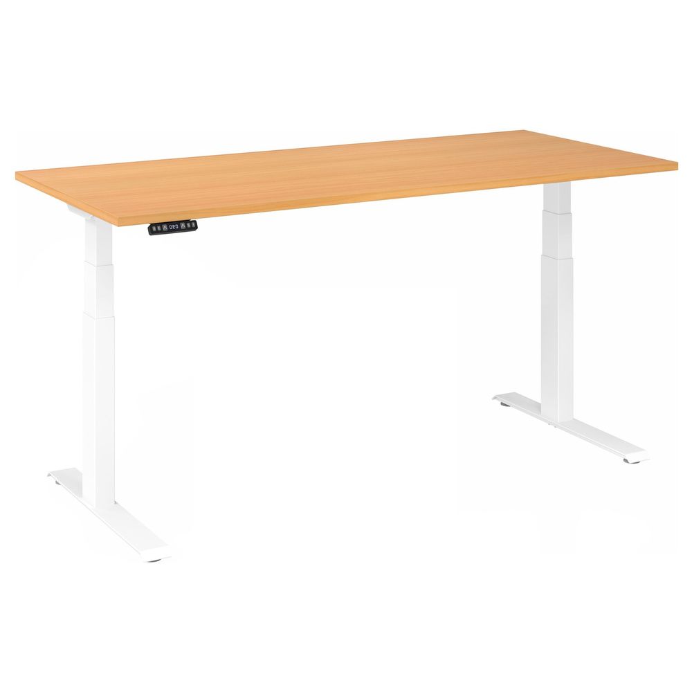 hjh OFFICE PRO XDKB 19 W - Elektrisch in hoogte verstelbaar - Beuken 180 x 80