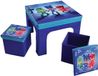 Disney PJ Masks Opvouwbare kindertafel en 2 krukjes Blauw Kunststof