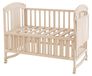 StarTech Babybed Verstelbaar Houten Kinderbed 120 x 60 cm Natuurlijk Hout Multifunctioneel met Omkleedtafel Bijbed en Wielen