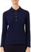 Lacoste Polo stretch mini piqué femme - Bleu marine - Taille XXL
