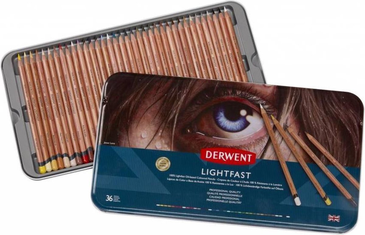 Derwent Lightfast blik 36 kleuren