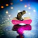 Mruu&Pruu GROTE CARTON CHAT GRiffoIR Panier pour chat Planche griffoir Poteau griffoir Carton Panier griffoir Lit pour chat 70x23x24 cm rose