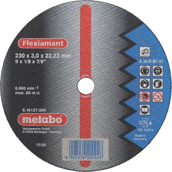 Metabo Flexiamant Doorslijpschijf - 180 x 3 x 22,23mm