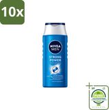 NIVEA MEN Shampoo Strong Power - 250 ml - 10 Stück
