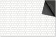 Dietrix Inductie beschermer 81x52 - Hexagon creme zwarte lijen - Afdekplaat inductie mat - DELUXE