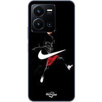 Nike Jordan Coque Pour Vivo Y35 4G logo fond noir