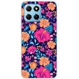 1001 coques Huawei Honor X8 5G Bedrukt siliconen hoesje Fleurs exotiques