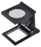 loupe LED avec fonction de comptage de fils, grossissement 10x, pliable, pour utilisation avec textile