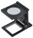 loupe LED avec fonction de comptage de fils, grossissement 10x, pliable, pour utilisation avec textile