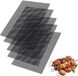 Famanu set de tapis de grill pour barbecue, revêtement antiadhésif, réutilisable, 40 x 33 cm