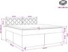 vidaXL Boxspringbed met matras Roze 140 x 190 cm Fluweel