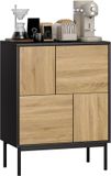 Homcom Dressoir - Zwart