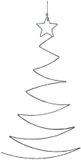 Svenska Living LED kerstboom wanddecoratie groen 100x60cm USB