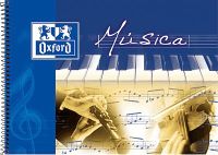 Oxford 713349 muziekschrift horizontaal formaat 20 vellen
