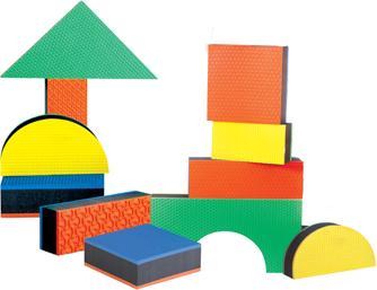 EduShape Jumbo Textuurblokken - 32 stuks