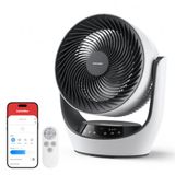 SwitchBot Circulatieventilator – Krachtige en stille USB-bureauventilator 24 dB– Werkt met Alexa/Google/Siri (Hub vereist), 4 standen, 9-uurs timer, energiezuinige circulatieventilator op batterij
