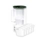 Wessper Waterfilterkan Glazen met LED-indicatorr, 2 liter, 5 filter - Groen