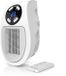 Brandson 305873 Stekkerkachel - 500 W - Thermostaat 15-30 °C - Timer 12 uur - 2 ventilatorsnelheden - Afstandsbediening - Wit