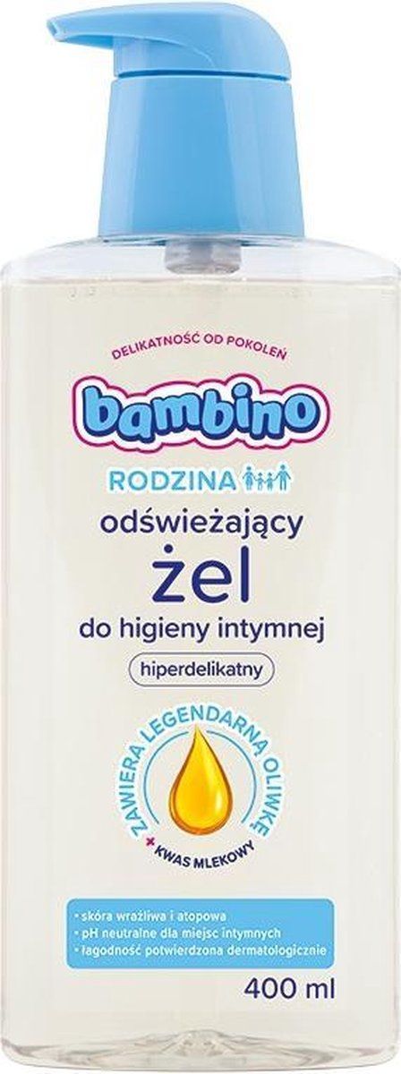 Bambino BAMBINO_Rodzina odœwie¿aj¹cy ¿el do higieny intymnej hiperdelikatny 400ml