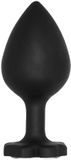 Ouch! LUMISKY Large Lucky Diamond Butt Plug - Black