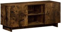 vidaXL TV-meubel 90 x 34,5 x 40 cm Gerookt eiken Bewerkt hout