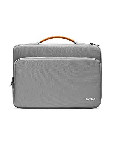 tomtoc 360° hoes voor 14 inch MacBook Pro M1 Pro/Max A2442 2021/2022, 13,5-inch Microsoft Surface Laptop 5/4/3/2/1, rondom bescherming, waterafstotend, laptoptas, aktetas, sleeve,
