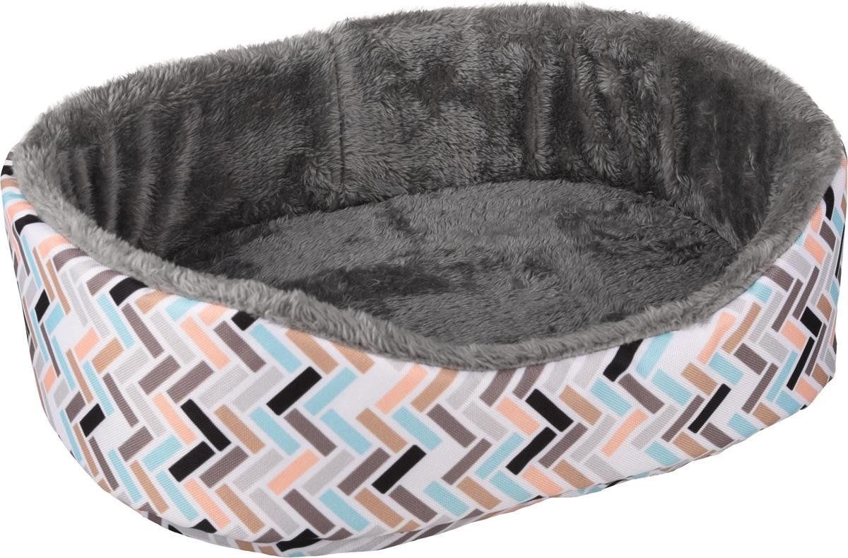FLAMINGO Knaagdierspeelgoed Clavio mand - Grijs - 35x28x11cm