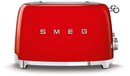 Smeg TSF03RDEU - Broodrooster - Rood - 4 Snedes - 2000W
