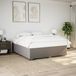 vidaXL Bedframe stof taupe 200x200 cm