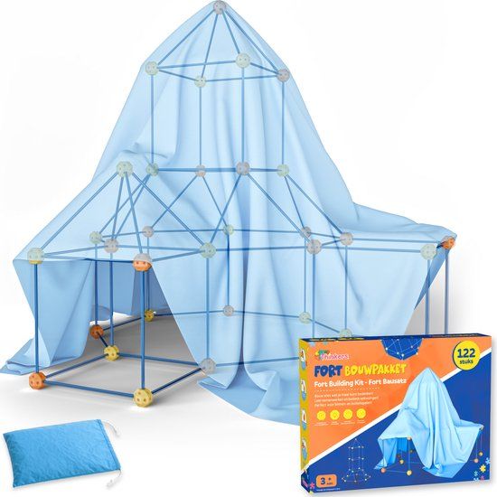 Fort Tiny Thinkers Fort Bouwpakket XL met 122 Onderdelen - Constructiespeelgoed - Hut Bouwen