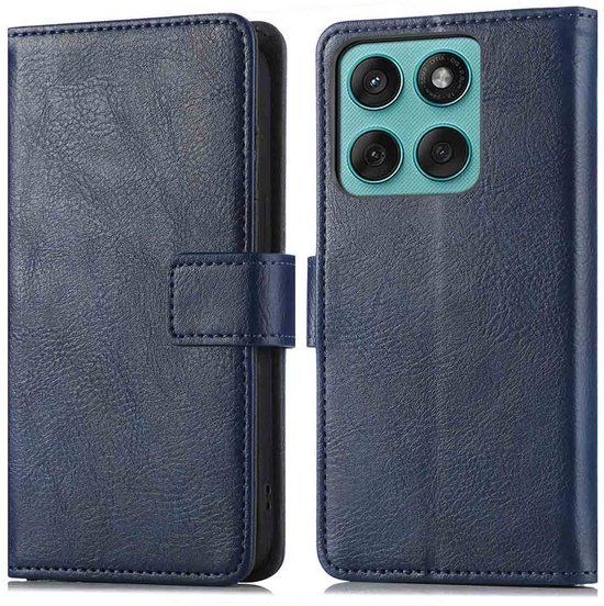 imoshion Luxe Bookcase voor de Motorola Edge 60 Pro - Donkerblauw