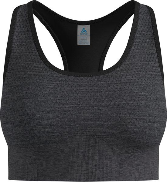 Odlo Sports bra Seamless Medium Padded Sportbeha - Black Melange - Maat L