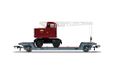 Hornby R60238 BR, Loriot Y Machinery Truck met Britse Spoorwegen Coles Crane - Tijdperk 4 Spoorweg - Rolling Stock Wagons & Wagon Packs