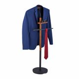 Relaxdays Dressboy avec plateau - Aspect bois - 116 x 47 x 28 cm - MDF & Acier - Brun/Noir