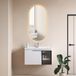 BES LED Badkamerspiegel met LED Verlichting en Verwarming 40x75cm - Afimera Ellips - Randloos - Wandspiegel Ovaal - Touch Bediening - Dimbaar - Aanpasbare Lichtkleur