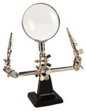 Aide à souder Troisième main - Loupe avec pinces - grossissement 2x - 46 mm