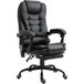 Pangivo Chaise De Bureau Massante Ergonomique Avec Repose-pieds Inclinable Similicuir 67 X 79 X 111-121 Cm