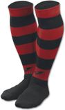 Joma paar sokken Zebra II zwart/rood Unisex Polyester Halfhoog Zebra Patroon