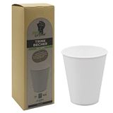 Ökolution Papieren bekers wit 25 stuks, ca. 250 ml inhoud