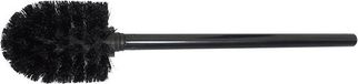 helmsbv Brosse de toilette noire en plastique 36x7,5 cm - Design durable et hygiénique