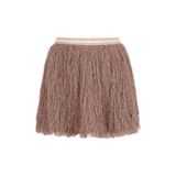 Like Flo korte tule rok met franjes - champagne