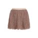 Like Flo korte tule rok met franjes - champagne