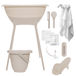 Luma Bad & Verzorgingsset Luma Almond/Almond met Hydrofiele Starterset Ecru