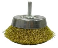 Weiler 14311 Utility Cup draadborstel, 2-3/10,2 cm 0,3 cm messing vullen, 1/10,2 cm steel