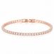 LGT JWLS Rosegoudkleurige Dames Tennisarmband met Witte Zirkonia 2,5 mm - 19cm