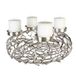 Casablanca Adventverlichting Twigs antiek-zilver D.56cm