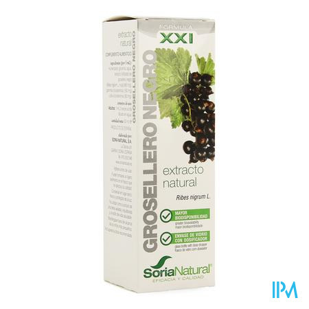 Soria Natural Grosellero negro XXI Druppels 50 ml