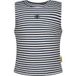 Vingino Girls Basic-crop Rib Top Stripe Top Dark Blue Maat: 16