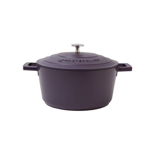 MasterClass gietaluminium braadpan (Ø24 cm) (4L) (lichtgewicht) - paars