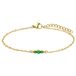 Lucardi Dames Stalen goldplated vintage armband met turquoise